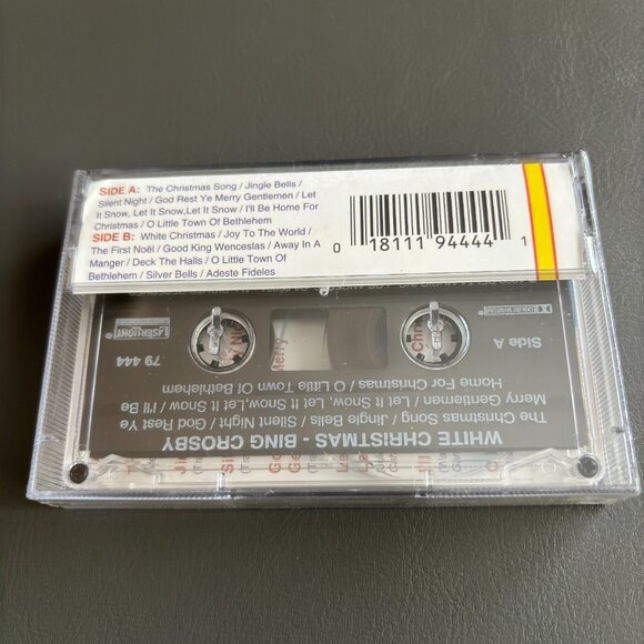 Laser Light Bing Crosby White Christmas Dolby Stereo Sound Sealed Cassette Tape - Picture 2 of 3